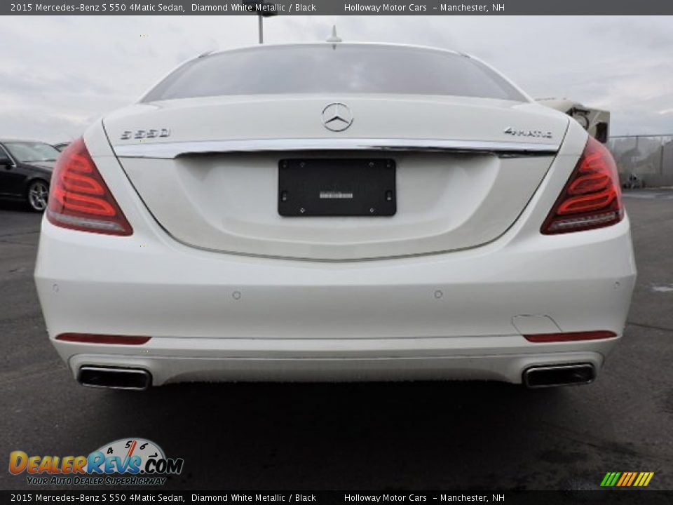 2015 Mercedes-Benz S 550 4Matic Sedan Diamond White Metallic / Black Photo #4