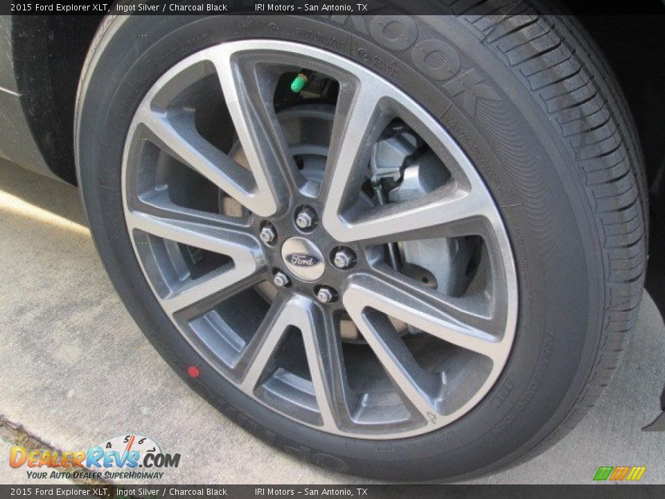 2015 Ford Explorer XLT Ingot Silver / Charcoal Black Photo #2