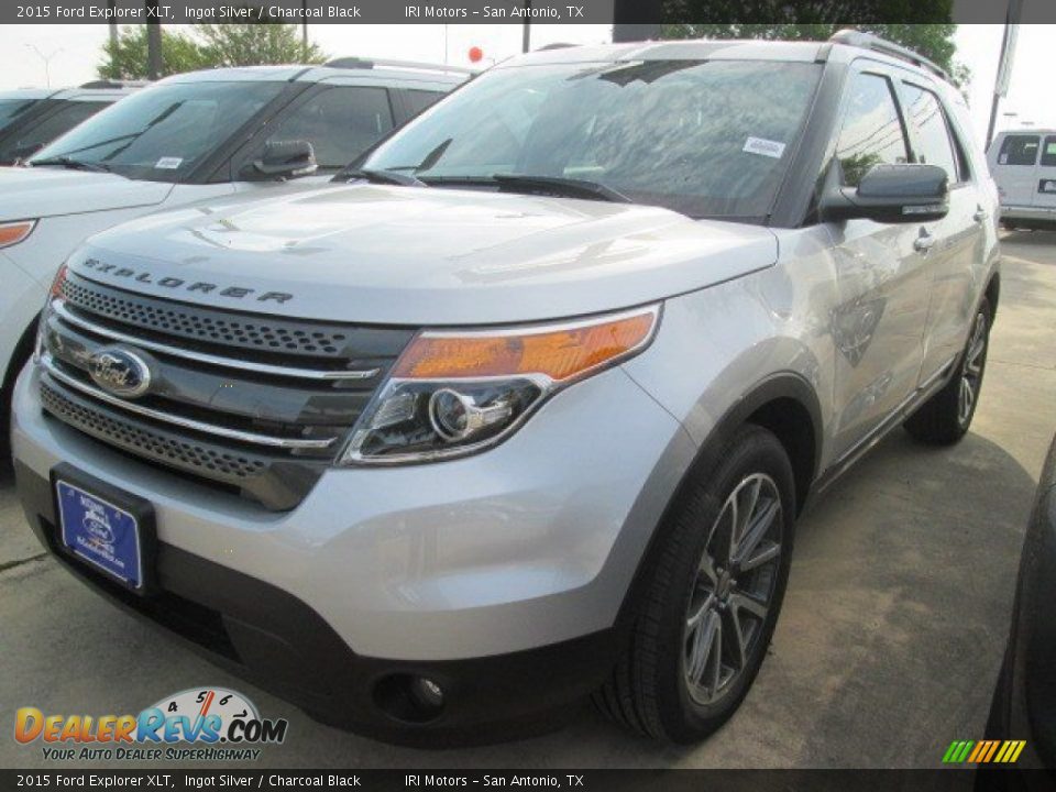 2015 Ford Explorer XLT Ingot Silver / Charcoal Black Photo #4