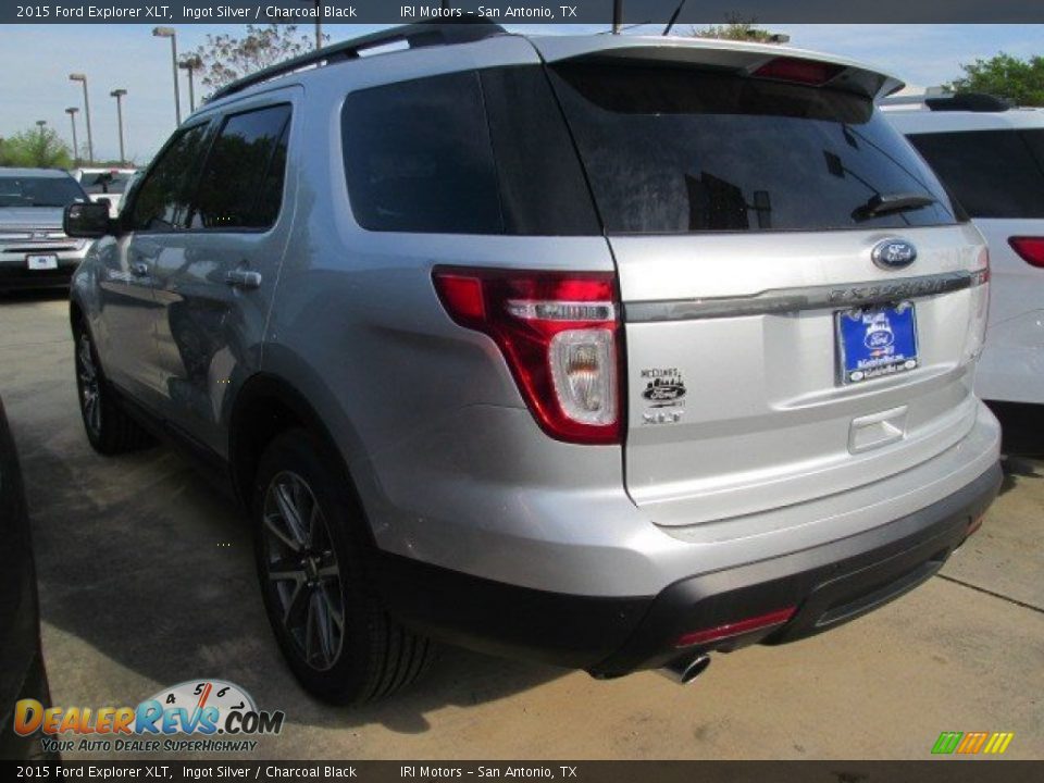 2015 Ford Explorer XLT Ingot Silver / Charcoal Black Photo #5