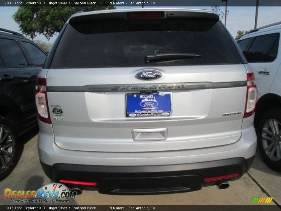 2015 Ford Explorer XLT Ingot Silver / Charcoal Black Photo #6