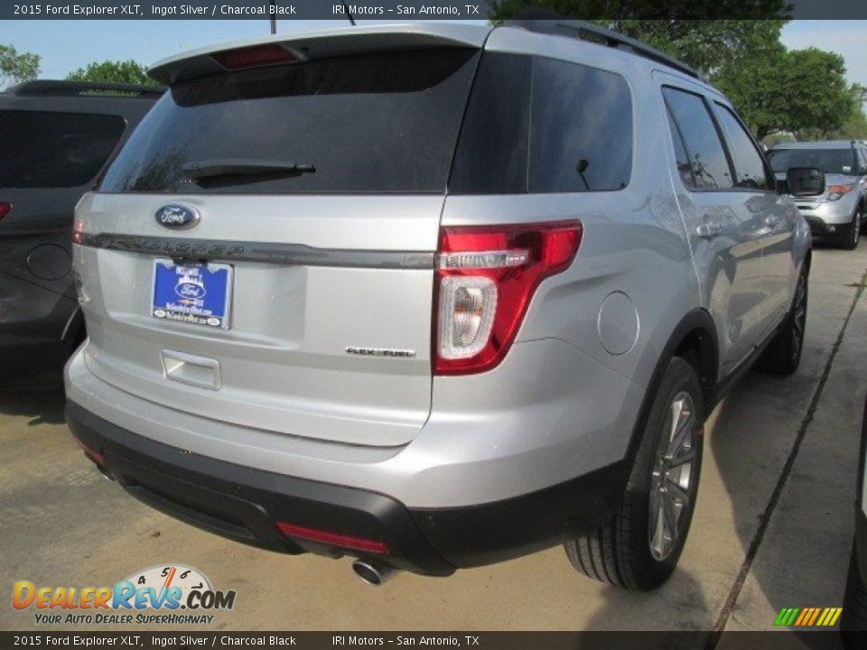 2015 Ford Explorer XLT Ingot Silver / Charcoal Black Photo #7