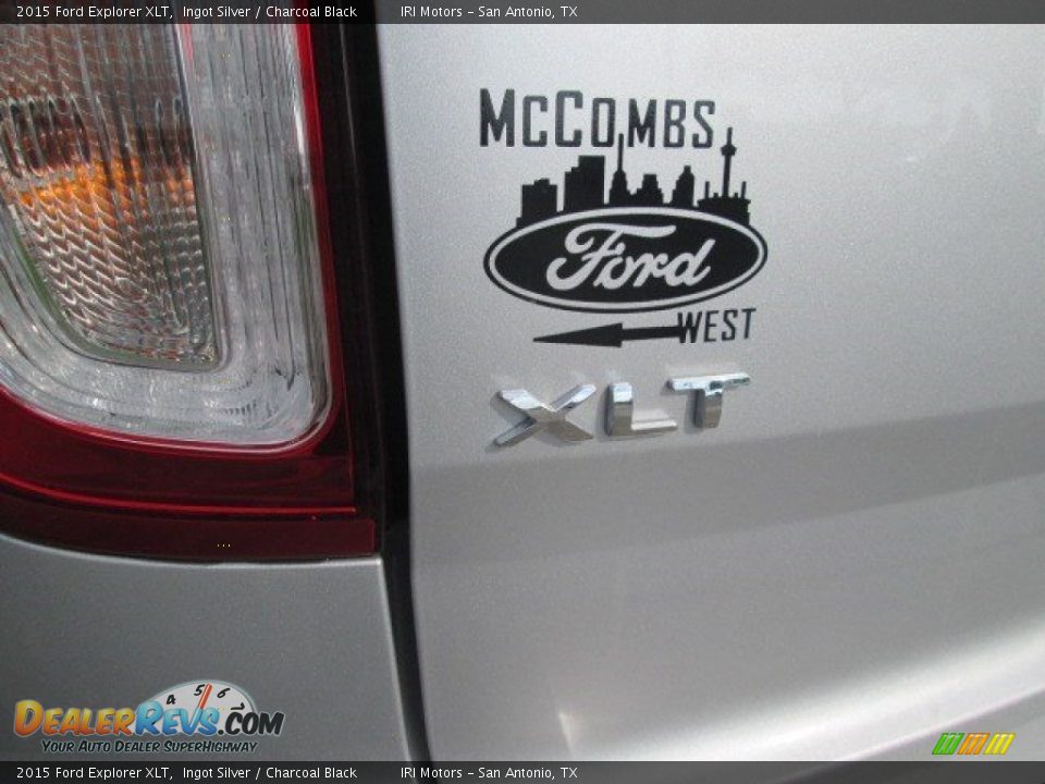 2015 Ford Explorer XLT Ingot Silver / Charcoal Black Photo #9