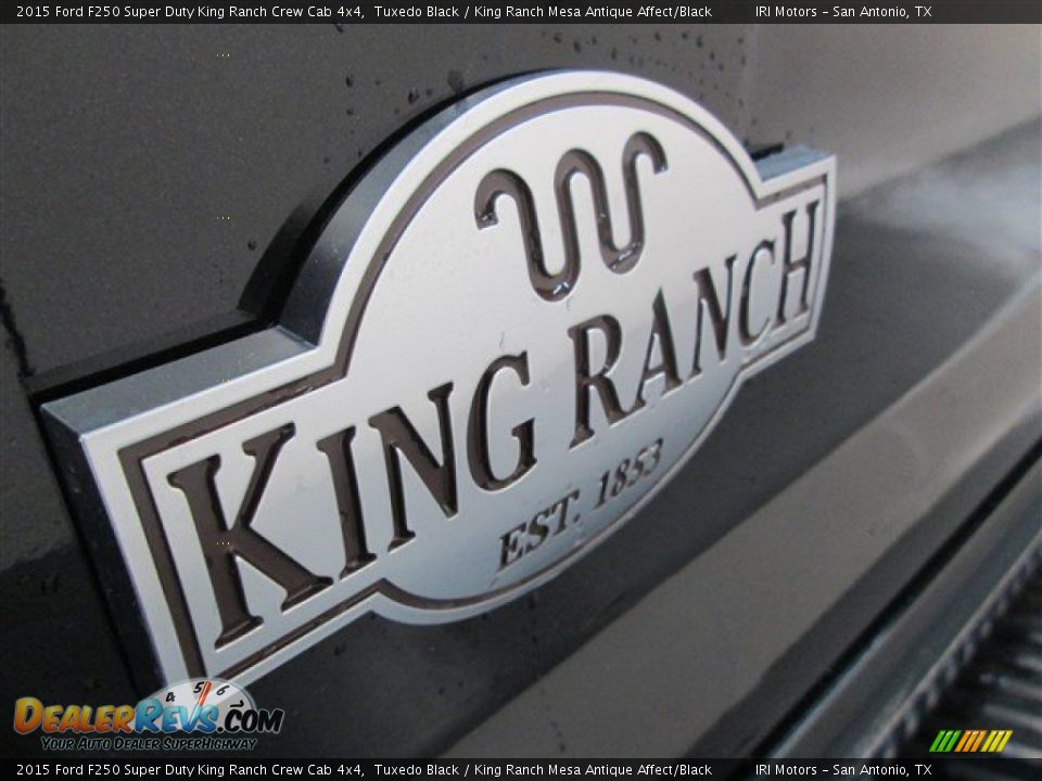 2015 Ford F250 Super Duty King Ranch Crew Cab 4x4 Tuxedo Black / King Ranch Mesa Antique Affect/Black Photo #5
