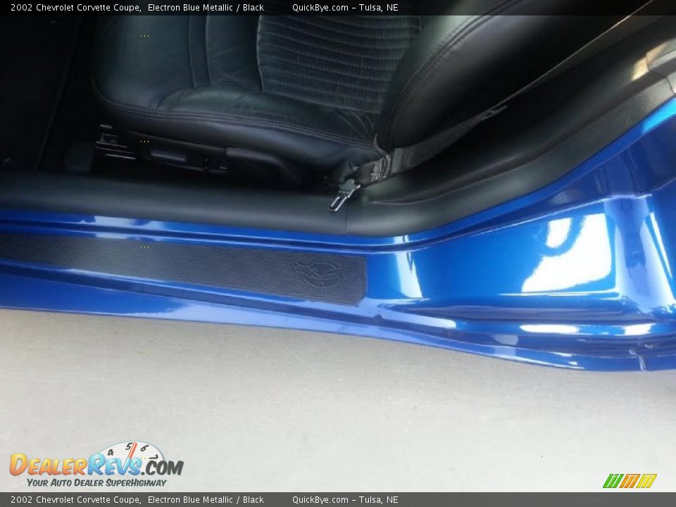 2002 Chevrolet Corvette Coupe Electron Blue Metallic / Black Photo #4