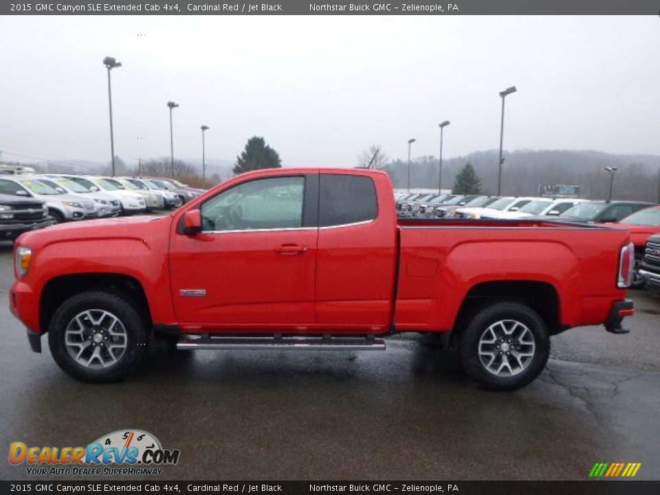 Cardinal Red 2015 GMC Canyon SLE Extended Cab 4x4 Photo #2
