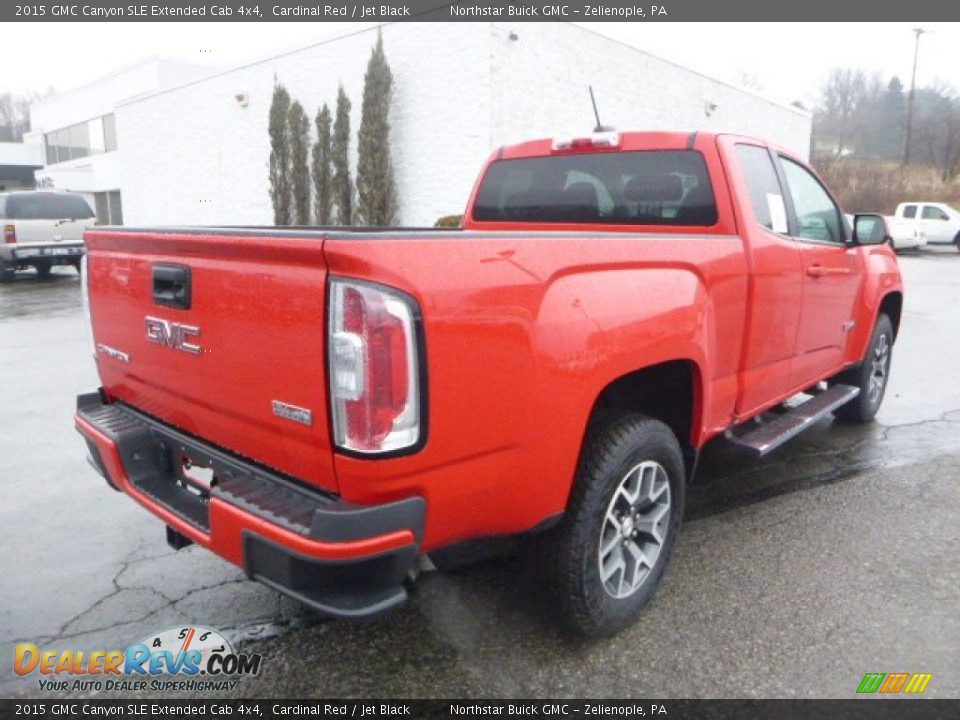 Cardinal Red 2015 GMC Canyon SLE Extended Cab 4x4 Photo #6