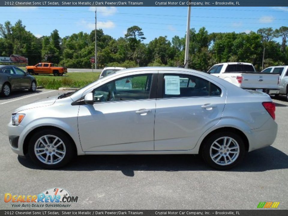 2012 Chevrolet Sonic LT Sedan Silver Ice Metallic / Dark Pewter/Dark Titanium Photo #2