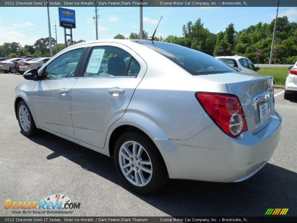 2012 Chevrolet Sonic LT Sedan Silver Ice Metallic / Dark Pewter/Dark Titanium Photo #3