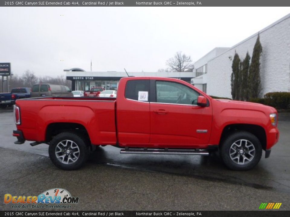 2015 GMC Canyon SLE Extended Cab 4x4 Cardinal Red / Jet Black Photo #7