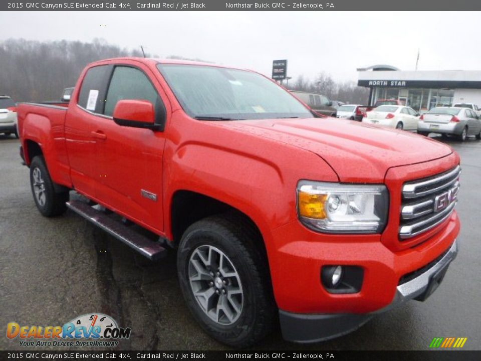 2015 GMC Canyon SLE Extended Cab 4x4 Cardinal Red / Jet Black Photo #10