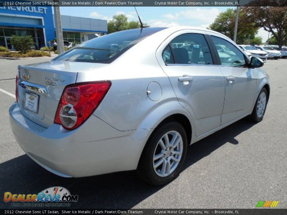 2012 Chevrolet Sonic LT Sedan Silver Ice Metallic / Dark Pewter/Dark Titanium Photo #8