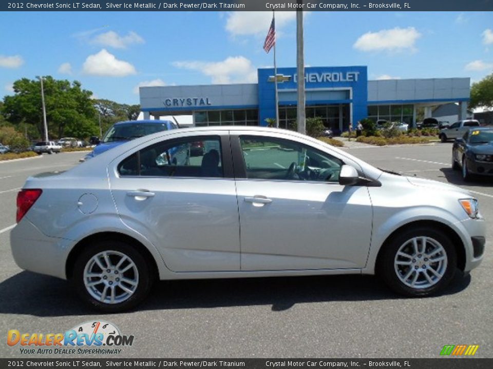 2012 Chevrolet Sonic LT Sedan Silver Ice Metallic / Dark Pewter/Dark Titanium Photo #9
