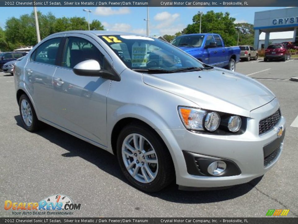 2012 Chevrolet Sonic LT Sedan Silver Ice Metallic / Dark Pewter/Dark Titanium Photo #10
