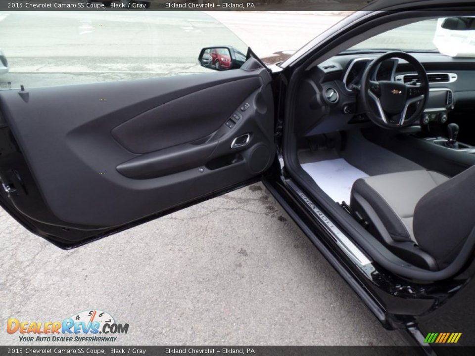 2015 Chevrolet Camaro SS Coupe Black / Gray Photo #11