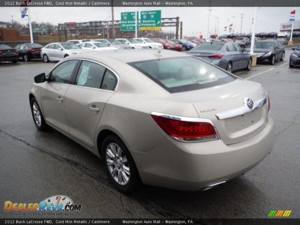 2012 Buick LaCrosse FWD Gold Mist Metallic / Cashmere Photo #7