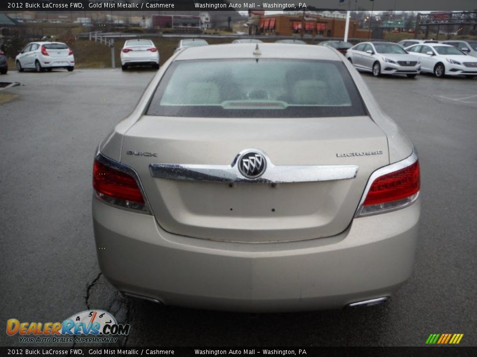 2012 Buick LaCrosse FWD Gold Mist Metallic / Cashmere Photo #8