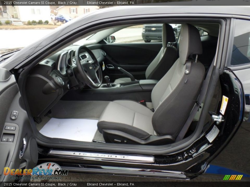 Gray Interior - 2015 Chevrolet Camaro SS Coupe Photo #14