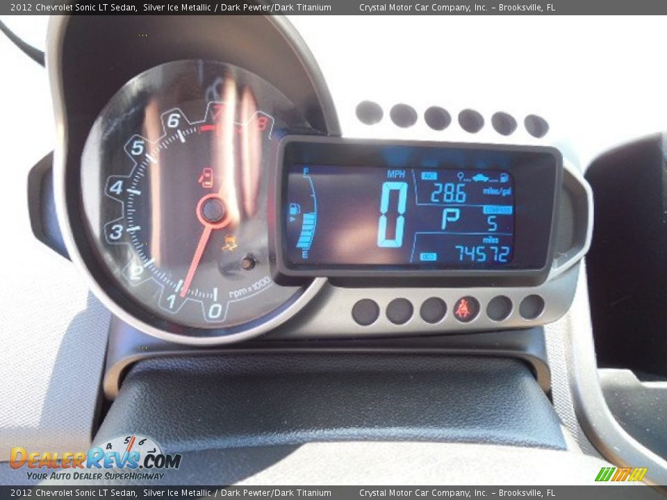 2012 Chevrolet Sonic LT Sedan Silver Ice Metallic / Dark Pewter/Dark Titanium Photo #17
