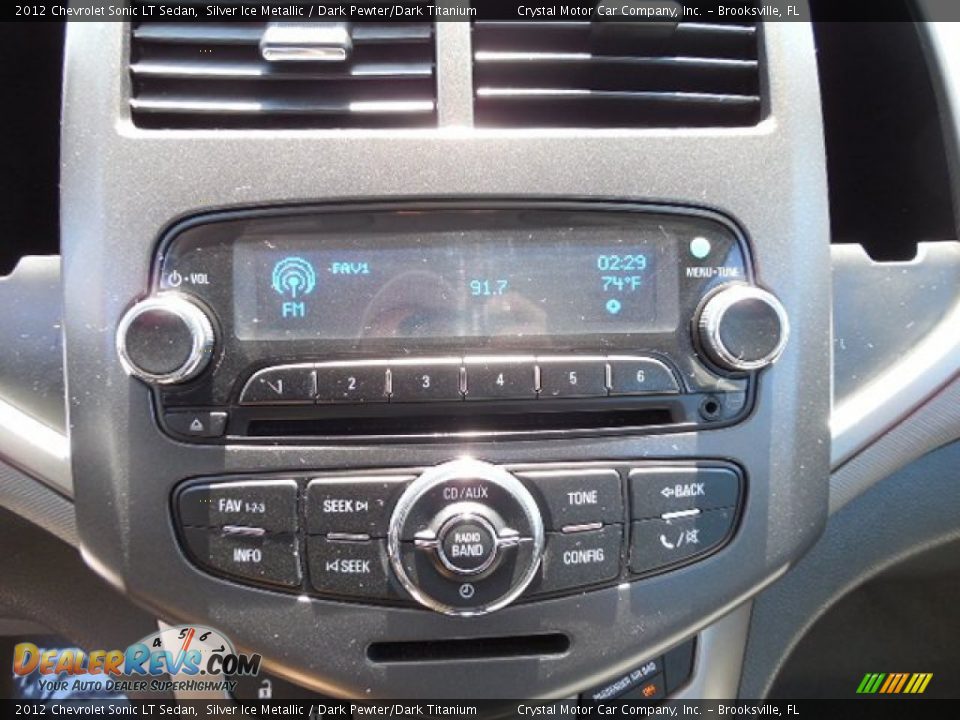 2012 Chevrolet Sonic LT Sedan Silver Ice Metallic / Dark Pewter/Dark Titanium Photo #18