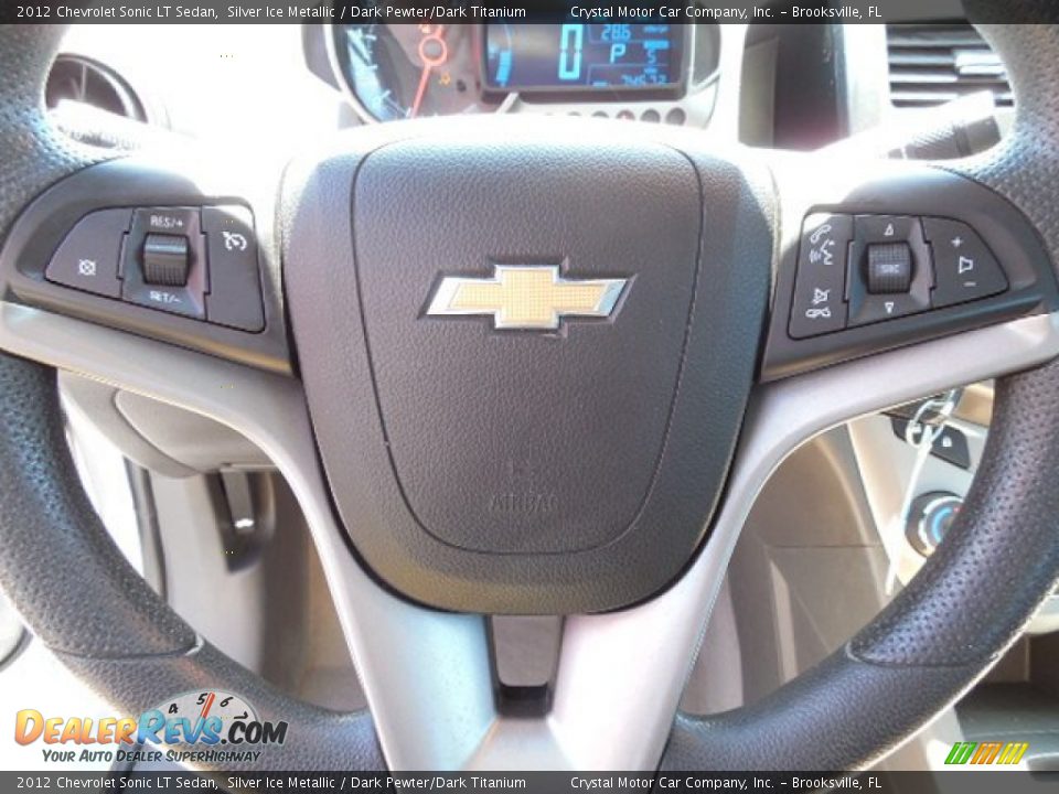 2012 Chevrolet Sonic LT Sedan Silver Ice Metallic / Dark Pewter/Dark Titanium Photo #20