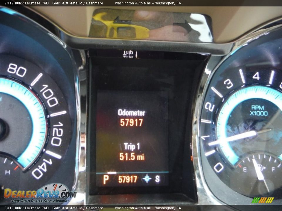 2012 Buick LaCrosse FWD Gold Mist Metallic / Cashmere Photo #20