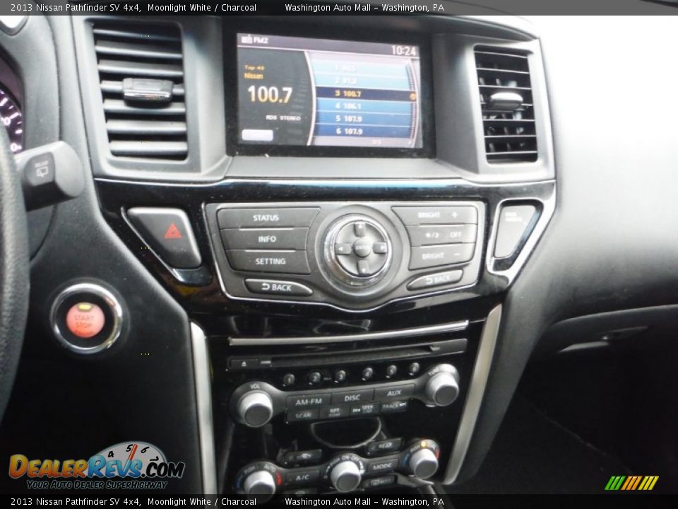 2013 Nissan Pathfinder SV 4x4 Moonlight White / Charcoal Photo #14