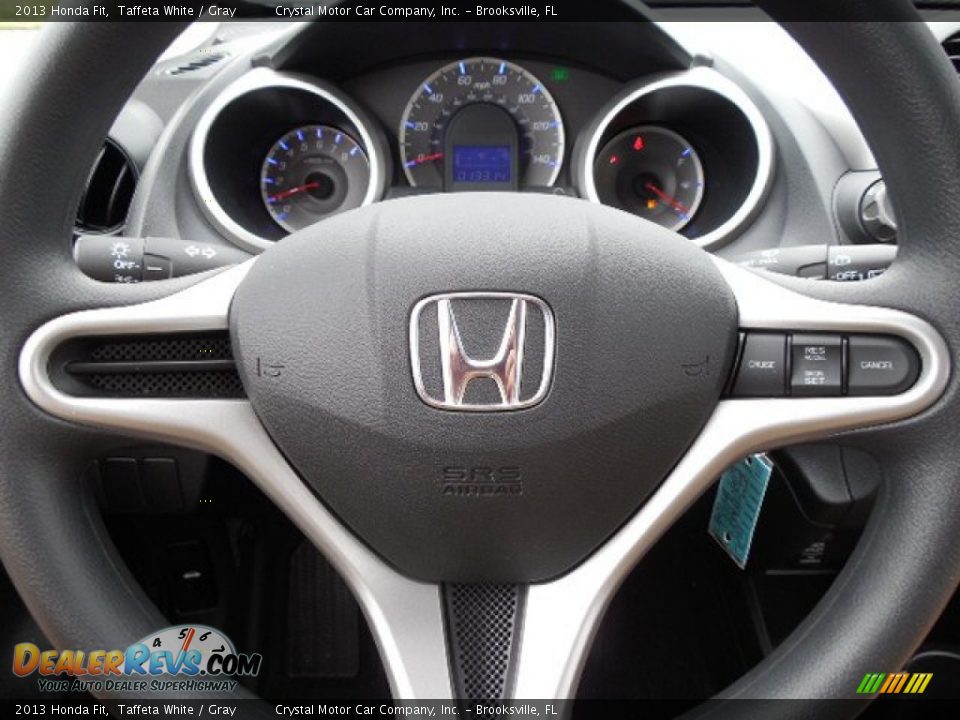2013 Honda Fit Taffeta White / Gray Photo #21