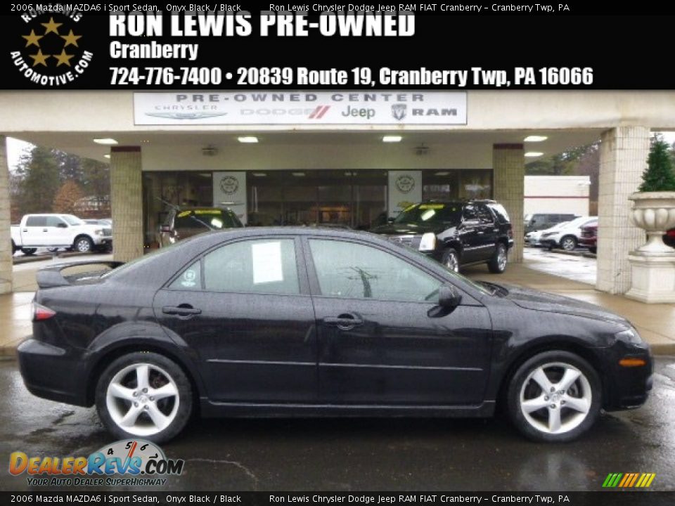 2006 Mazda MAZDA6 i Sport Sedan Onyx Black / Black Photo #1