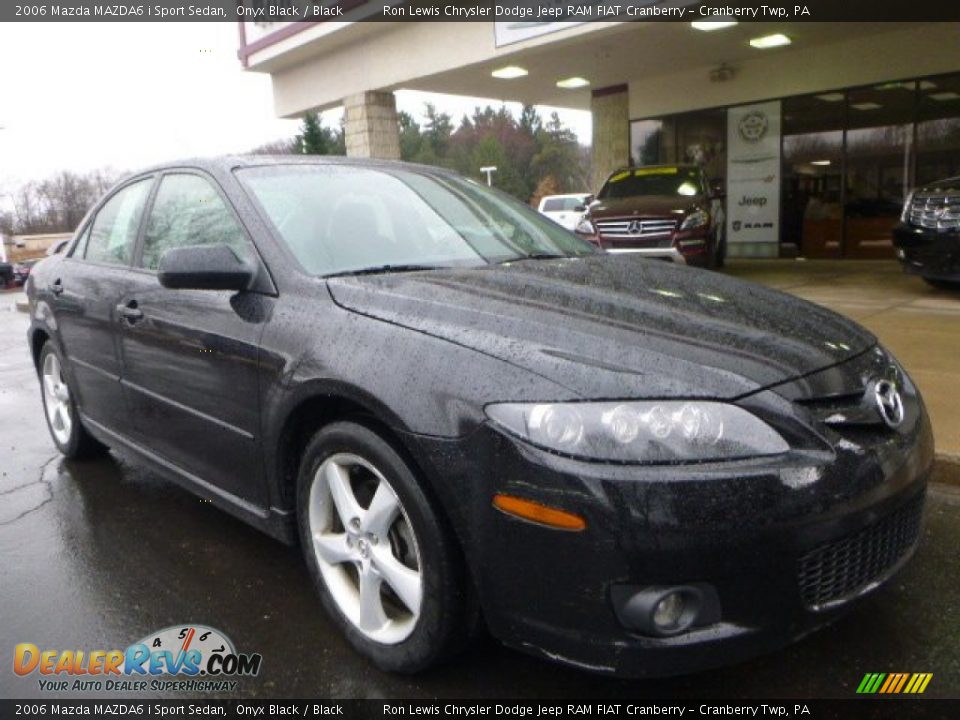 2006 Mazda MAZDA6 i Sport Sedan Onyx Black / Black Photo #3