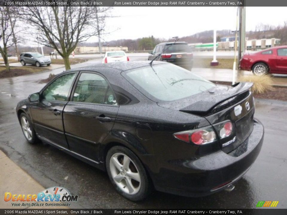 2006 Mazda MAZDA6 i Sport Sedan Onyx Black / Black Photo #7