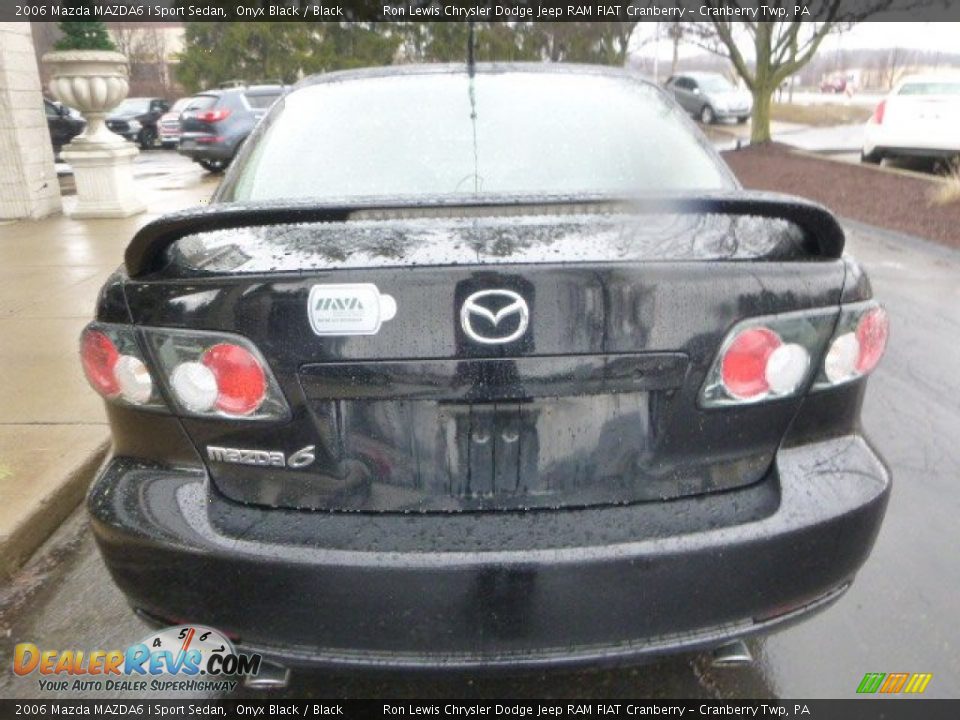 2006 Mazda MAZDA6 i Sport Sedan Onyx Black / Black Photo #8