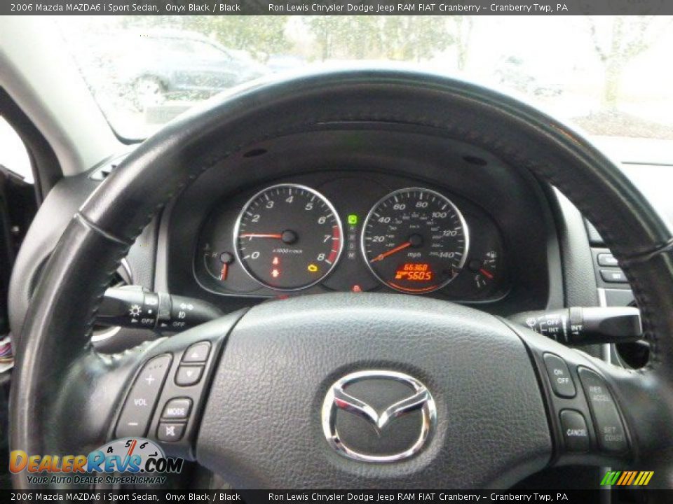 2006 Mazda MAZDA6 i Sport Sedan Onyx Black / Black Photo #15