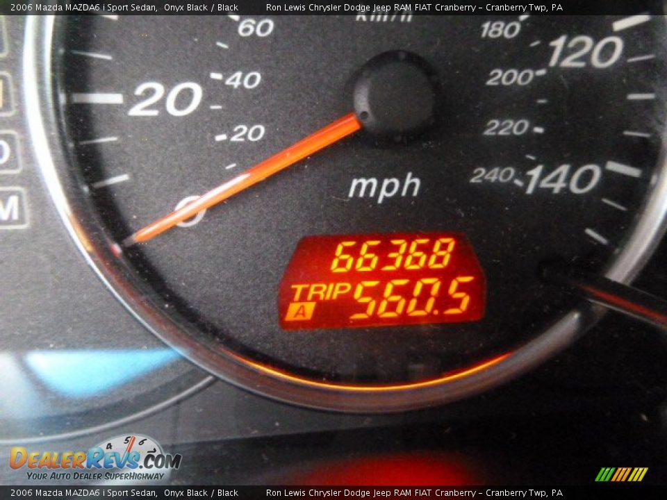 2006 Mazda MAZDA6 i Sport Sedan Onyx Black / Black Photo #16