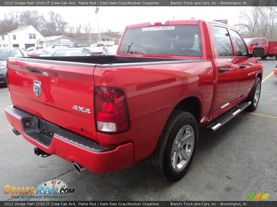 2012 Dodge Ram 1500 ST Crew Cab 4x4 Flame Red / Dark Slate Gray/Medium Graystone Photo #3