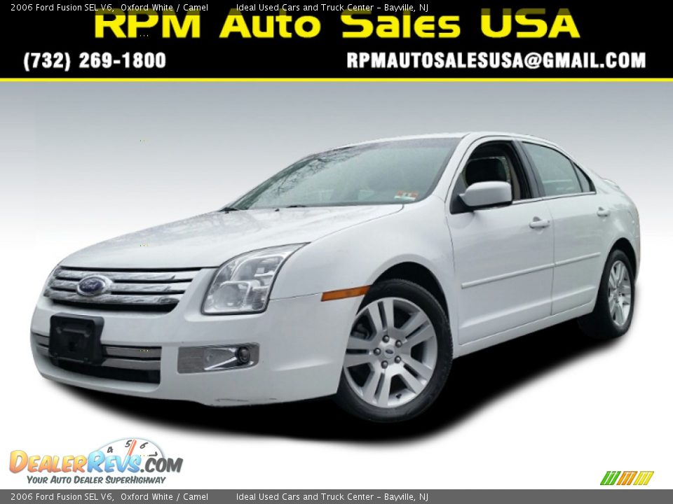 2006 Ford Fusion SEL V6 Oxford White / Camel Photo #1