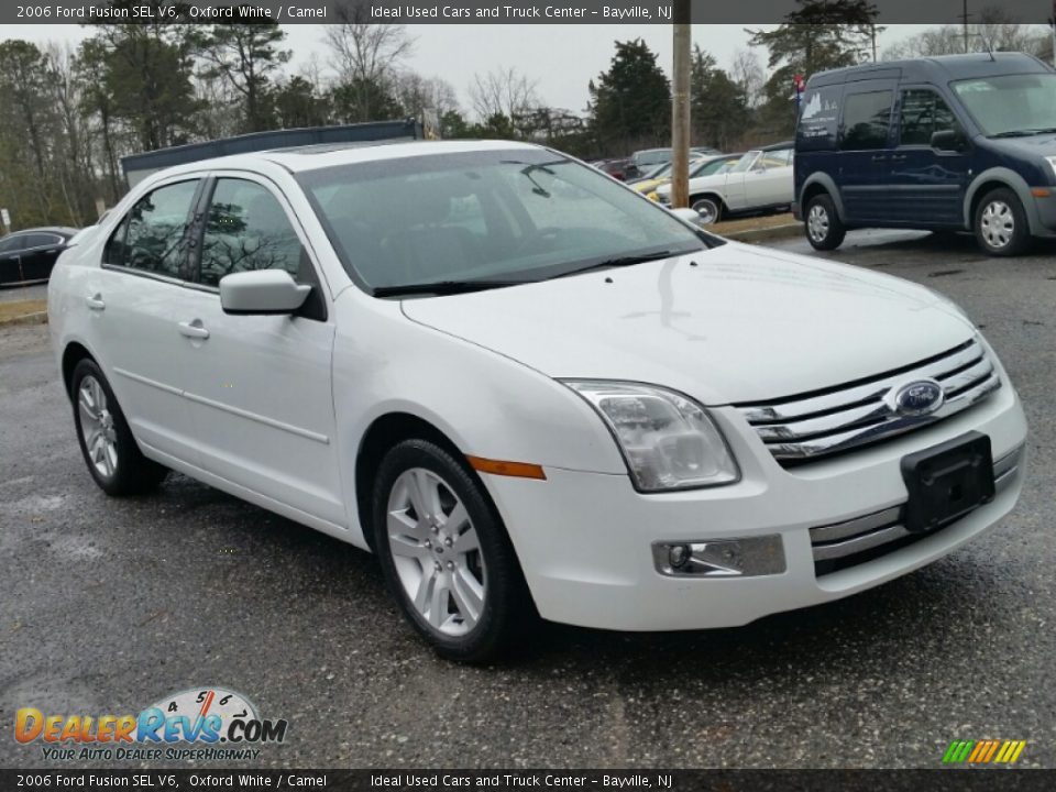 2006 Ford Fusion SEL V6 Oxford White / Camel Photo #5