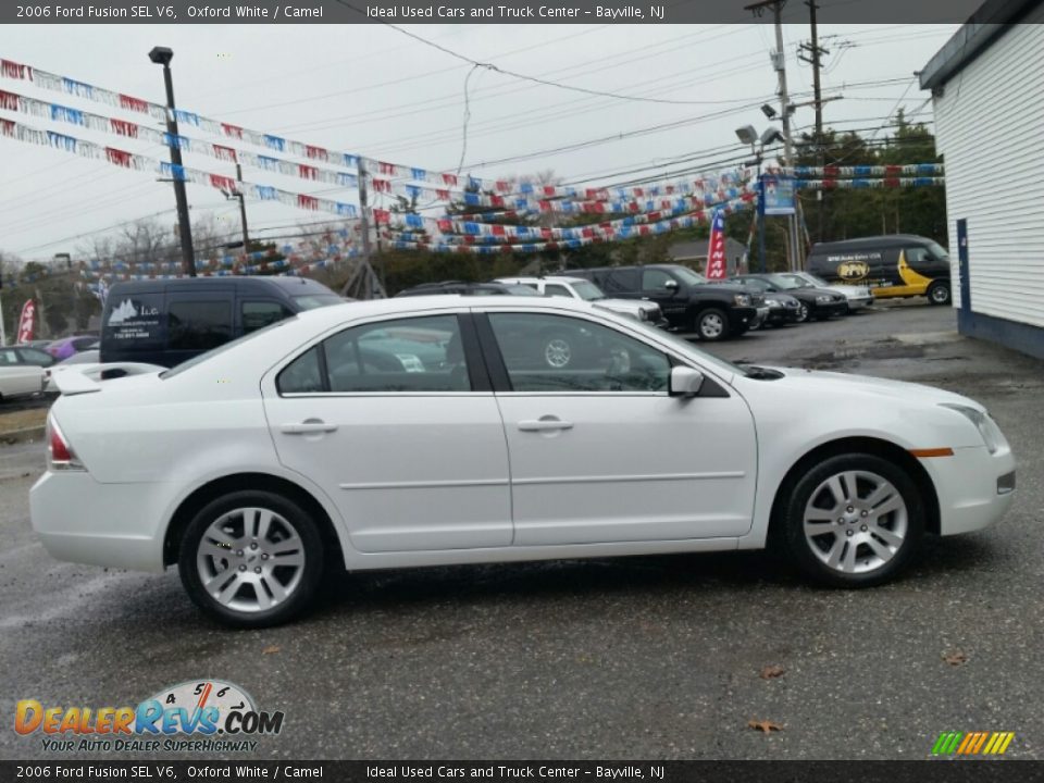 2006 Ford Fusion SEL V6 Oxford White / Camel Photo #8