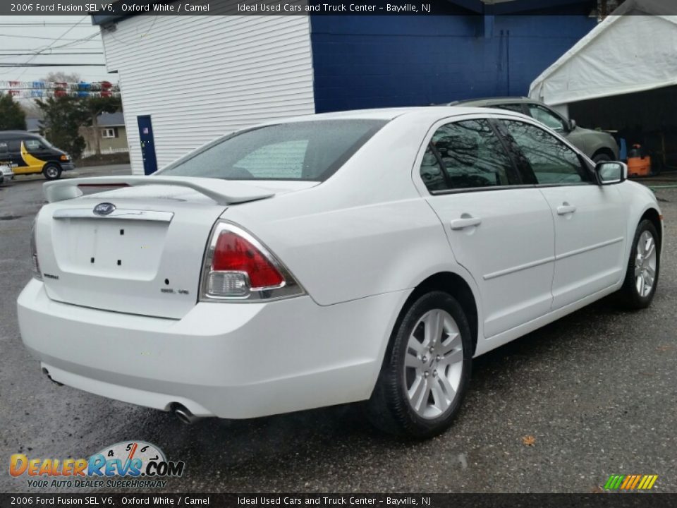 2006 Ford Fusion SEL V6 Oxford White / Camel Photo #12