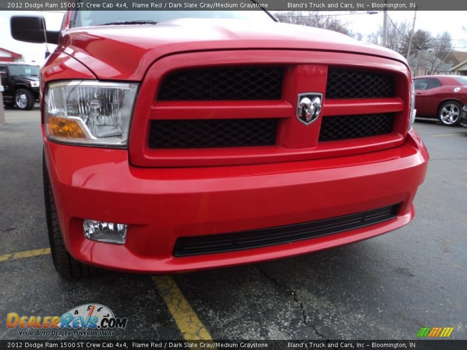 2012 Dodge Ram 1500 ST Crew Cab 4x4 Flame Red / Dark Slate Gray/Medium Graystone Photo #23