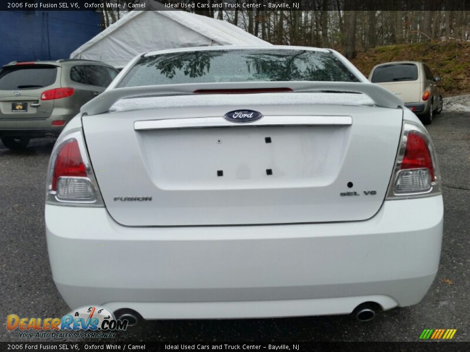2006 Ford Fusion SEL V6 Oxford White / Camel Photo #13