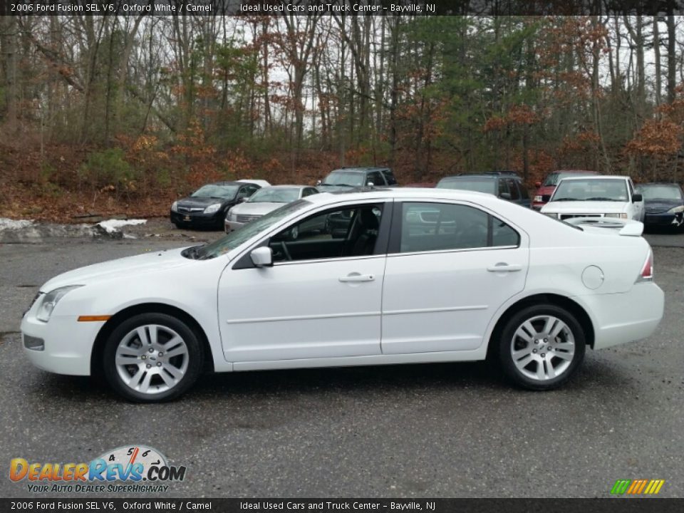 2006 Ford Fusion SEL V6 Oxford White / Camel Photo #17