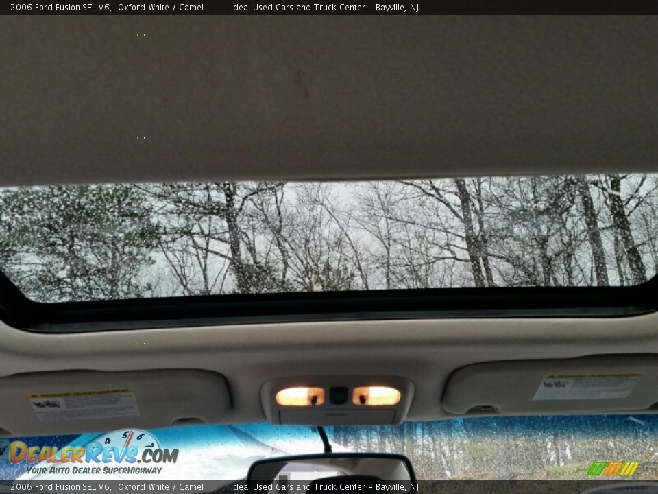 2006 Ford Fusion SEL V6 Oxford White / Camel Photo #19