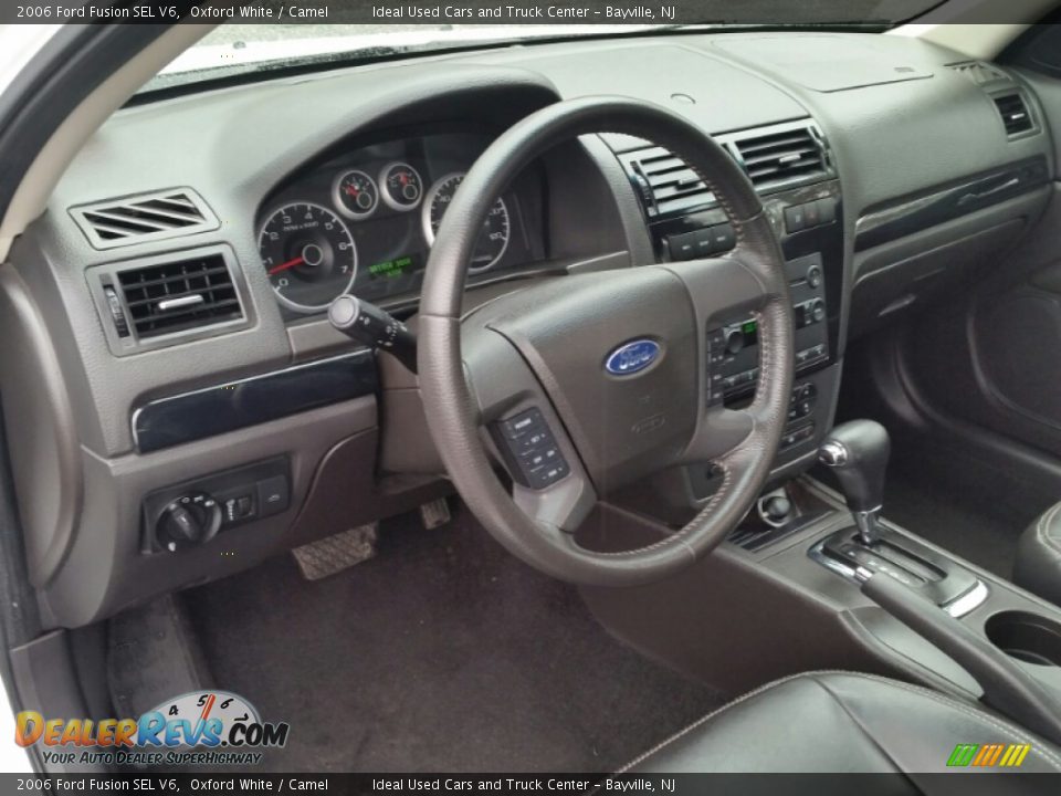 2006 Ford Fusion SEL V6 Oxford White / Camel Photo #21