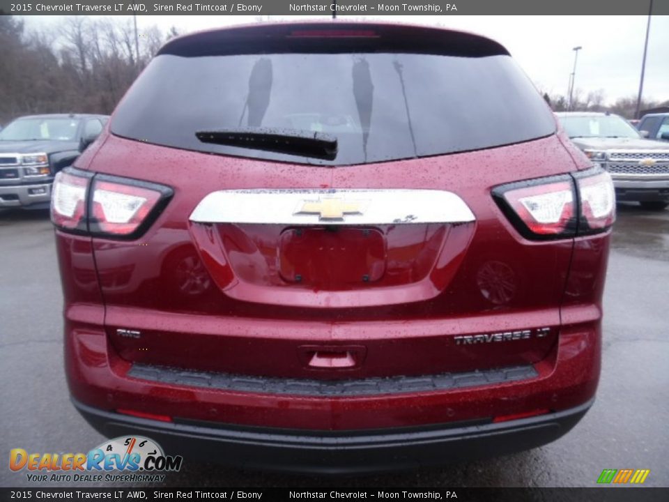 2015 Chevrolet Traverse LT AWD Siren Red Tintcoat / Ebony Photo #4