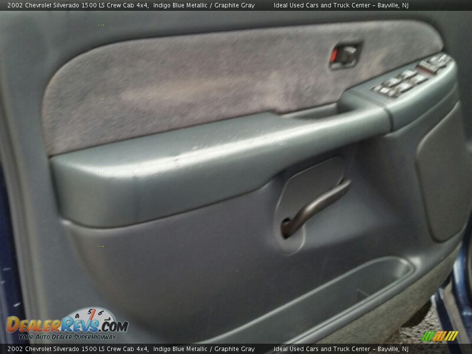 2002 Chevrolet Silverado 1500 LS Crew Cab 4x4 Indigo Blue Metallic / Graphite Gray Photo #19