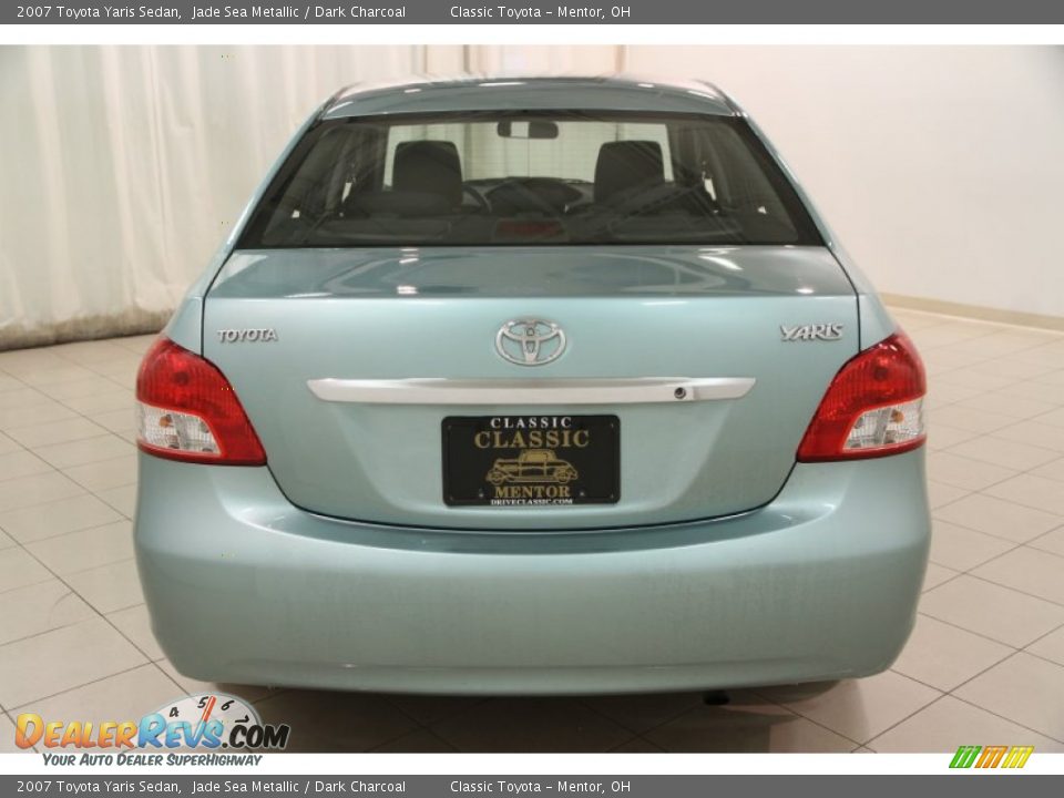 2007 Toyota Yaris Sedan Jade Sea Metallic / Dark Charcoal Photo #14