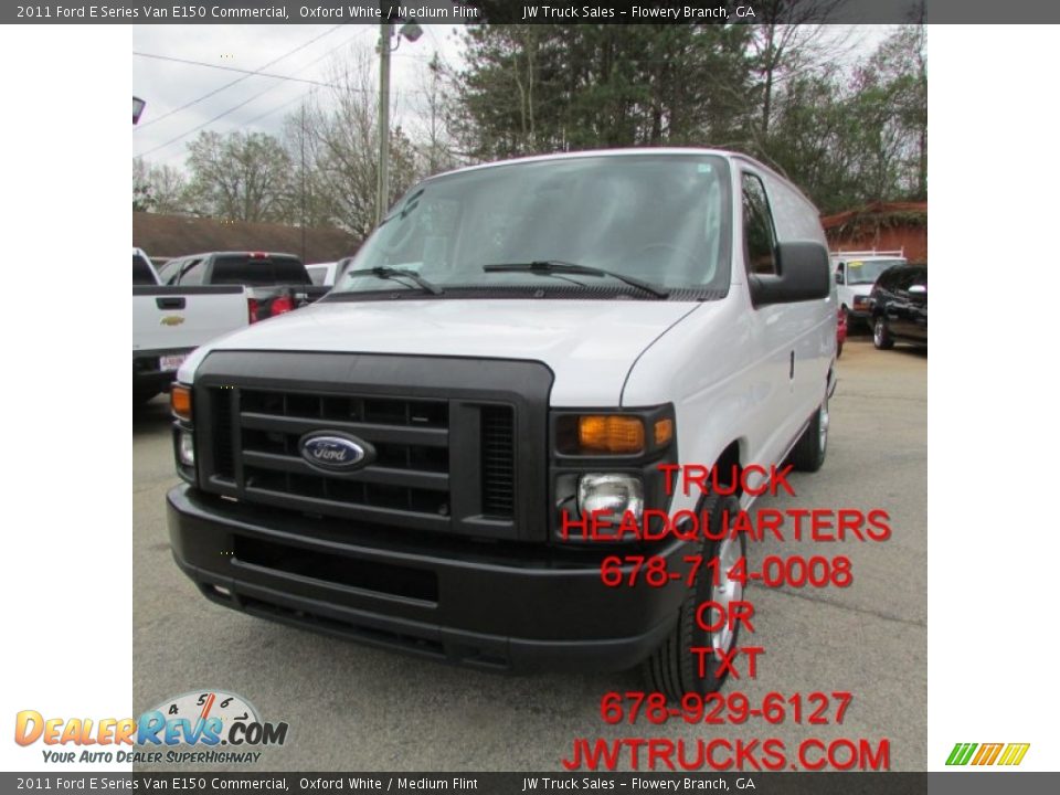 2011 Ford E Series Van E150 Commercial Oxford White / Medium Flint Photo #1