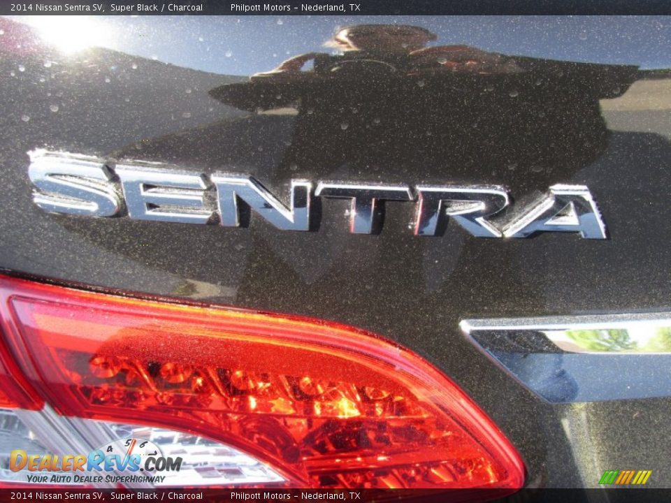 2014 Nissan Sentra SV Super Black / Charcoal Photo #13