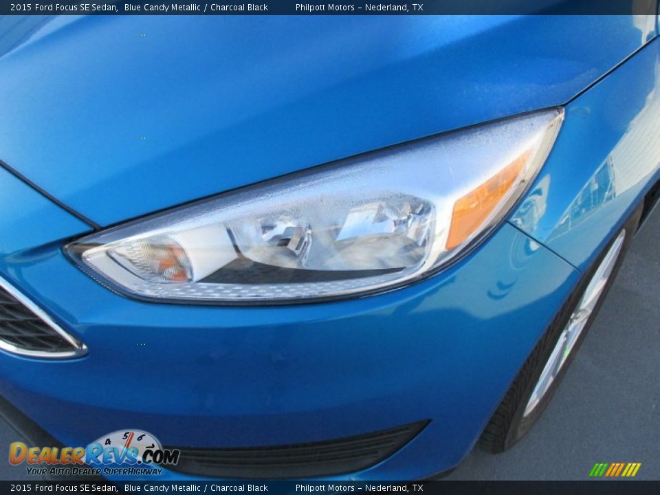 2015 Ford Focus SE Sedan Blue Candy Metallic / Charcoal Black Photo #9